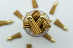 Gold Top Keychain Tassels