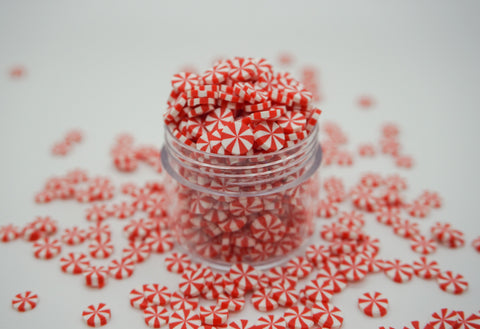 Peppermint Polymer Clay Slices