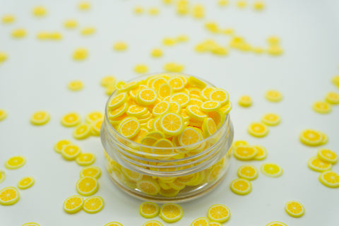 Lemon Polymer Clay Slices