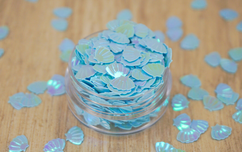Seashell Blue Holographic Confetti – Bow and Arrow Supply Company