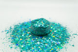 Lagoon Blue Chunky Glitter