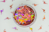 Flamingo Holographic Pink Confetti