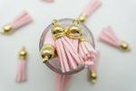 Gold Top Keychain Tassels