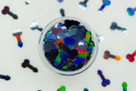 Dong Black Holographic Confetti
