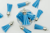 Silver Top Keychain Tassels