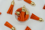 Gold Top Keychain Tassels