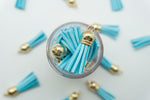 Gold Top Keychain Tassels