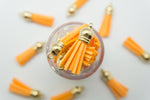 Gold Top Keychain Tassels