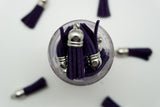 Silver Top Keychain Tassels