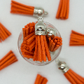 Silver Top Keychain Tassels