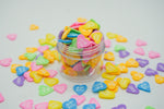 Candy Hearts Polymer Clay Slices