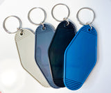 Retro Hotel Tag Keychain