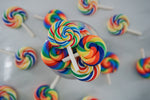 Rainbow Clay Lollipop Charm