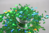 Christmas Tree Holographic Green Confetti