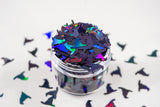 Holographic Black Witch Hat Confetti