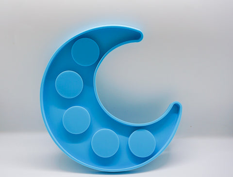Crescent Moon Shot Glass Tray Silicone Mold