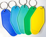 Retro Hotel Tag Keychain