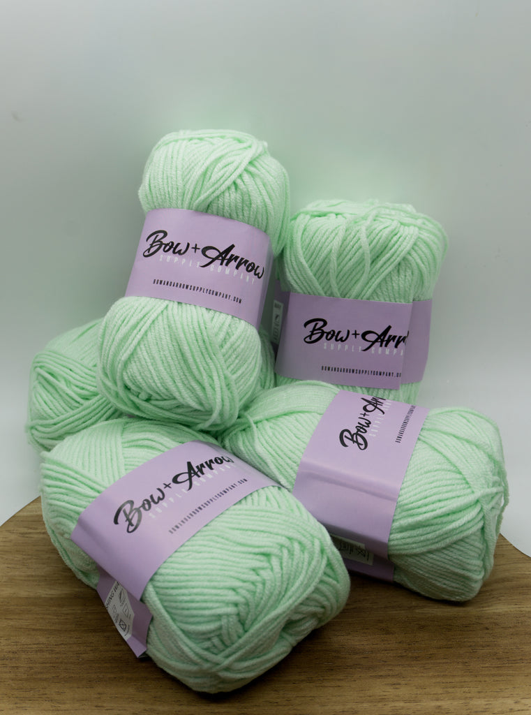 Lime Green Mini Milk Cotton Yarn