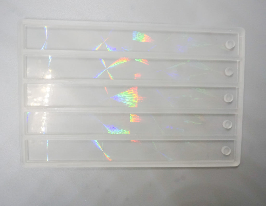 9 Pack Holographic Bookmark Resin Mold Bookmark Molds for Epoxy Resin  Silicone Molds with 27 Pieces Colorful Tassels for Jewelry DIY Craft