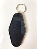 Retro Hotel Tag Keychain