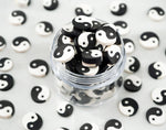 Yin Yang Polymer Clay Slices