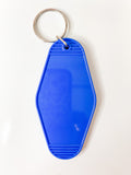 Retro Hotel Tag Keychain