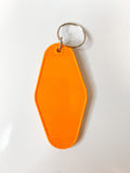 Retro Hotel Tag Keychain